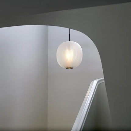 Suspension LED nordique en verre dépoli moderne — LZ4X9M