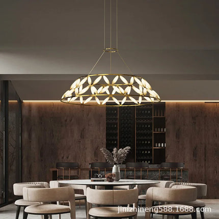 Plafonnier LED minimaliste avec abat-jour fantaisie moderne — LZ4X9QJ2