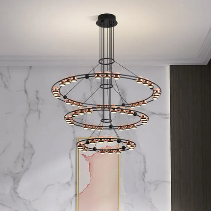 Lustre LED circulaire au design nordique pour intérieur moderne — LZ4X9P2