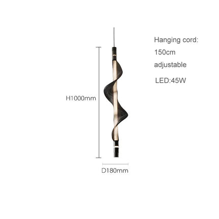 Lustre LED tendance en acrylique design moderne 2024 — LZ7QX9