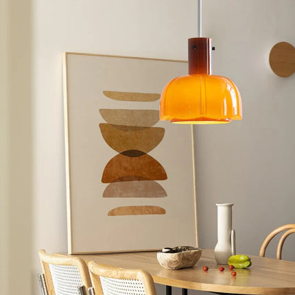 Suspension en verre style rétro médiéval Bauhaus pour intérieur — LZ4X9P2Q