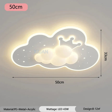 Plafonnier nuage romantique pour chambre d’enfant ou bébé — LZ4X9Q