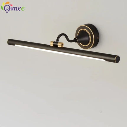 Applique murale LED noire style Américain pour salle de bain et miroir — LZ4X9P2