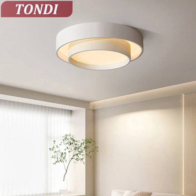 Plafonnier LED circulaire au design minimaliste pour intérieur — LZ4X9T2