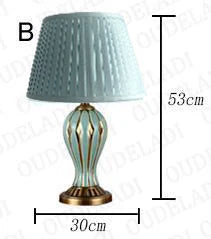 Lampe de bureau américaine antique en céramique peinte à la main — LZ4QJ7M