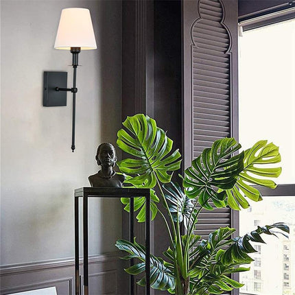 Applique murale rétro avec abat-jour blanc Apaja — LZ4G7Q9N