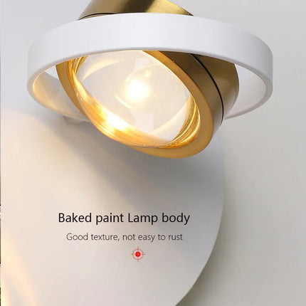 Applique murale scandinave minimaliste rotative avec éclairage LED — LZ4P9XJ