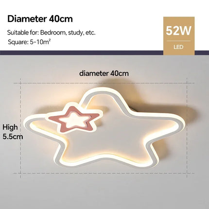 Plafonnier LED moderne en forme d’étoile pour décoration intérieure — LZ4X9T