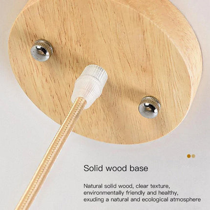 Suspension nordique en bois avec LED pour décoration intérieure 2024 — LZ4X9P2