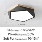 Noir L52x52cm 36W / Blanc froid