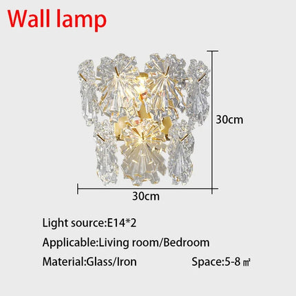 Plafonnier LED en verre cristal au design minimaliste pour intérieur élégant — LZ4X9Q2M