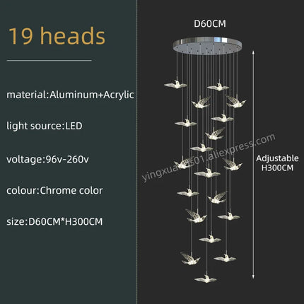 Lustre minimaliste en acrylique pour intérieur moderne — LZ4X9P