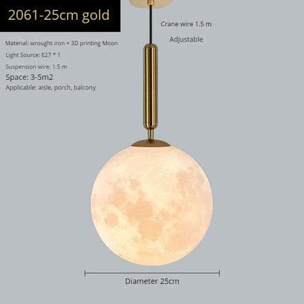 Suspension design moderne en forme de lune — LZ7XQ2