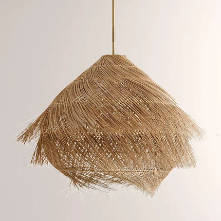Suspension vintage en rotin pour ambiance artisanale chaleureuse — LZ4X9T