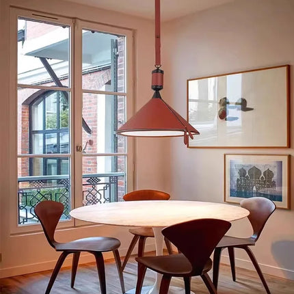 suspension minimaliste moderne en cuir de luxe
