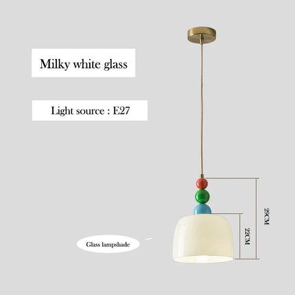 Lustre suspension en verre pour décoration nordique élégante — LZ4X9M