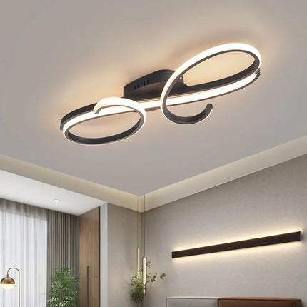 Plafonnier LED moderne plaqué pour salon, chambre et couloir — LZ4X9P2