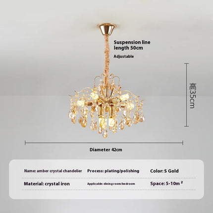 Suspension nordique en cristal au design moderne et chaleureux — LZ4X9P