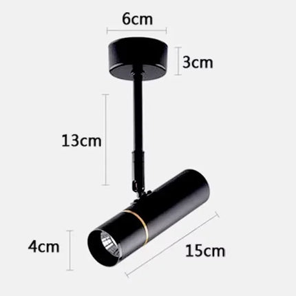 Applique murale nordique rotative 360° pour intérieur moderne — LZ4X9P2