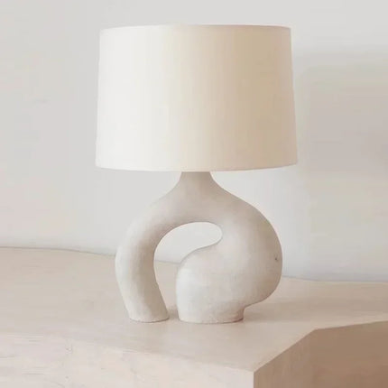 Lampe de bureau nordique en tissu pour intérieur moderne — LZ4X9QJ