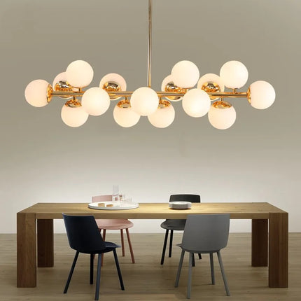 Suspension romantique en verre à 25 têtes lumineuses — LZ4X9P2