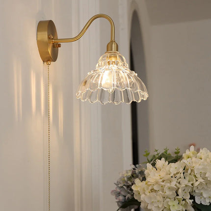 suspension en verre et laiton style japonais design nordique luxe