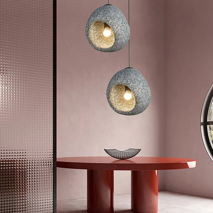 Suspension LED nordique Wabi Sabi, design simple et créatif — LZ4X9T2