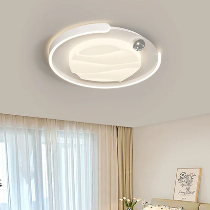 Plafonnier LED moderne style français avec télécommande et lumière chaude — LZ4X9T2