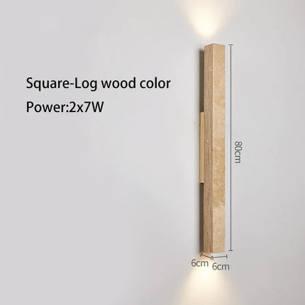 Applique murale LED longue en pierre naturelle — LZ4X9JQ