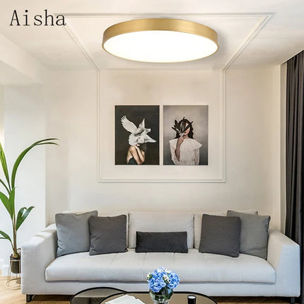 Plafonnier LED ultra fin pour intérieur moderne et élégant — LZ4X9T