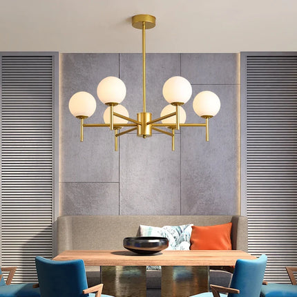 Lustre en verre au design médiéval pour décoration intérieure moderne — LZ4P9XJ