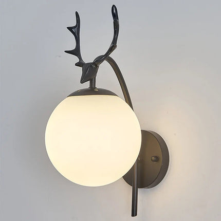 Applique murale moderne en fer et verre pour intérieur — LZ4X9M