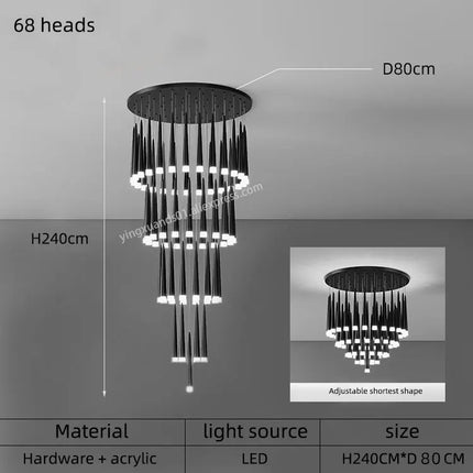 Suspension LED moderne pour intérieur contemporain — LZ4X9T2