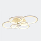6 anneaux blancs / Dimmable avec télécommande