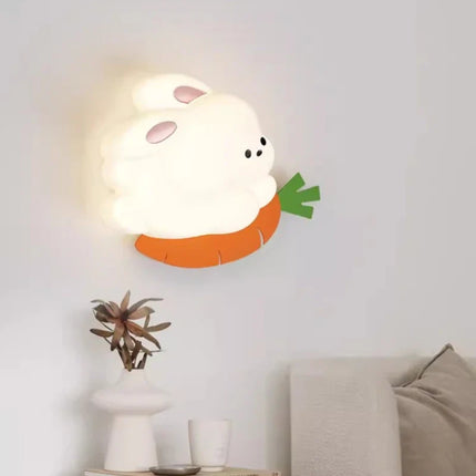 Applique murale LED lapin et radis pour chambre enfant — LZ4X9QJ