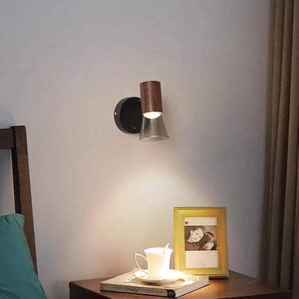 Applique murale LED moderne avec interrupteur et lampe de chevet intégrée — LZ4X9T