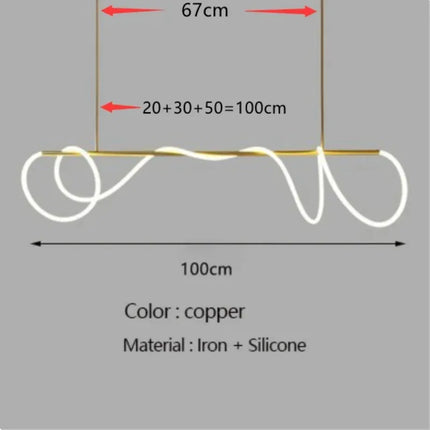 Lustre LED à intensité variable style nordique pour intérieur — LZ4X9JQ