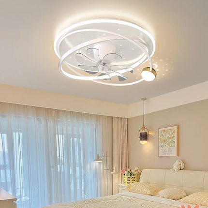 Lustre intérieur avec ventilateur et éclairage intelligent — LZ4X9T