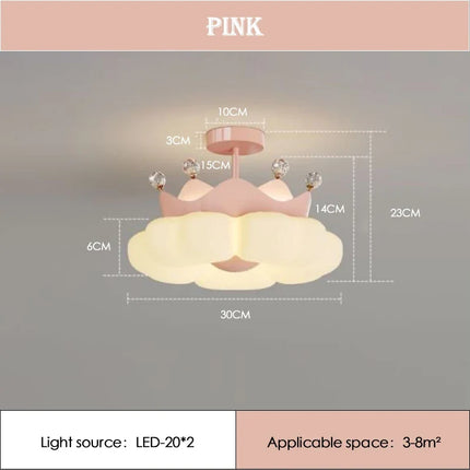 Plafonnier en forme de nuage pour chambre d’enfant au style romantique — LZ4X9P