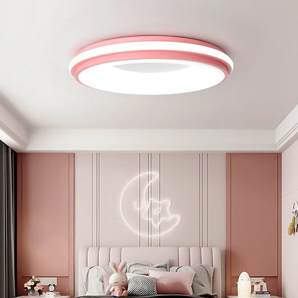 Plafonnier LED circulaire style nordique macaron pour intérieur — LZ4X9P