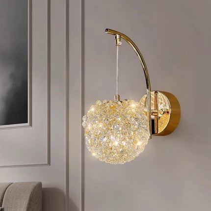 Applique murale LED nordique en cristal au design élégant — LZ4X9QJ