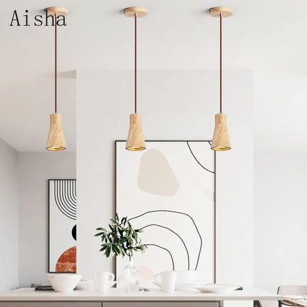 Suspension nordique en bois de noyer pour intérieur raffiné — LZ4D7XQ