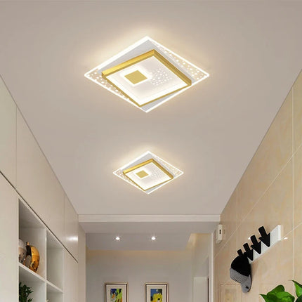 Plafonnier moderne en fer forgé au design géométrique créatif — LZ4N7Q2