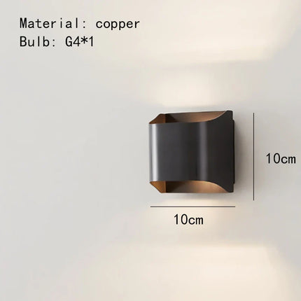 Applique murale LED en laiton au design moderne et épuré — LZ4X9T2