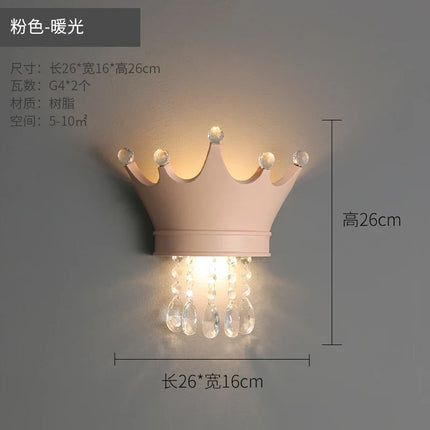 Applique murale couronne nordique en résine pour chambre enfant — LZ4X9T1