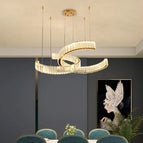 D55cm A / Corps de lampe doré / Blanc froid 6000 K