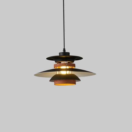 lustre moderne en forme de parapluie avec lumière colorée