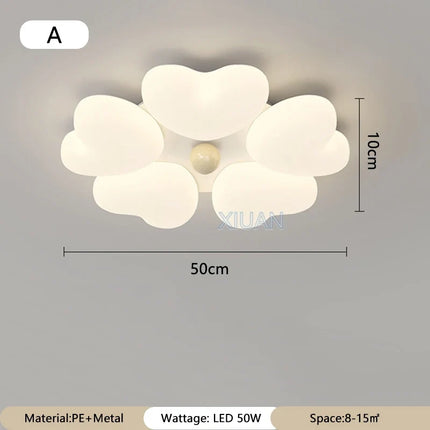 Lustre moderne en forme de cœur pour chambre d’enfant romantique — LZ4G7T9