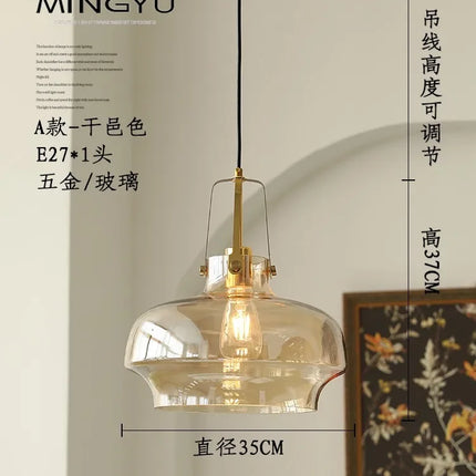 Suspension nordique en verre pour décoration intérieure moderne — LZ4X9T