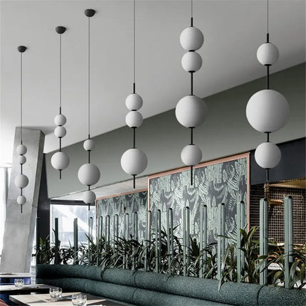 Suspension design en perles pour décoration intérieure moderne — LZ4X9Q